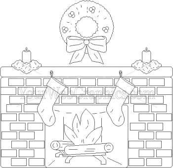illustration - fireplace-png